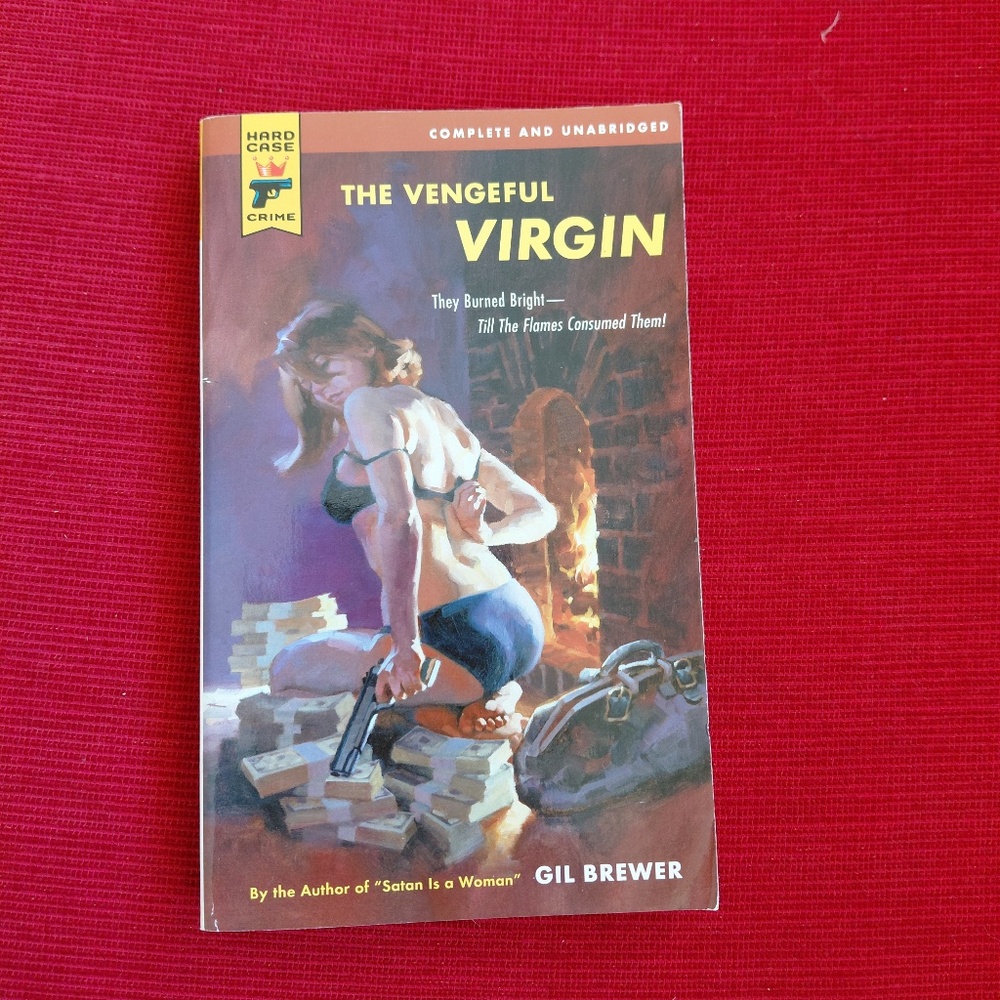 🔴 Book - Gil Brewer - THE VENGEFUL VIRGIN - paperback